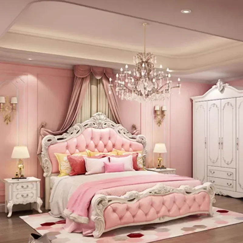 Luxury King Size Bed with Storage & Headboard